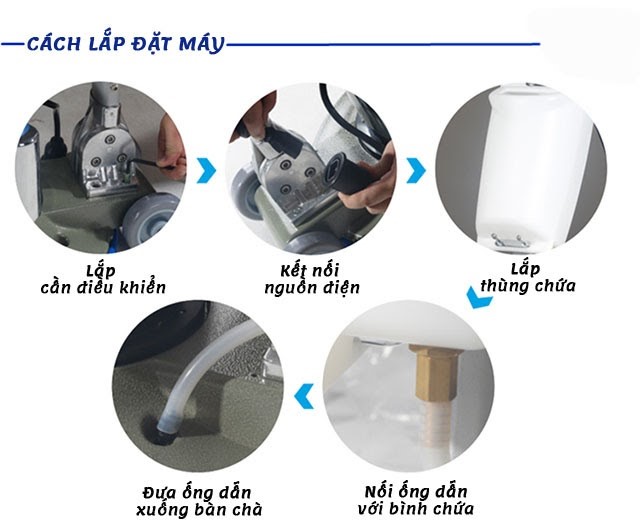 lắp đặt máy chà sàn Kumisai KMS-796